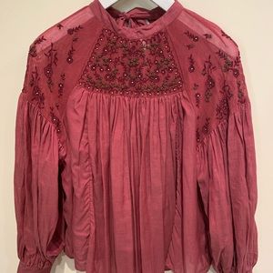 Free People Beaded Top